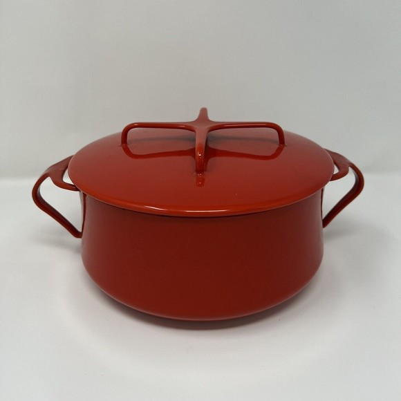 Dansk Kitchen Vintage Red Dansk Kobenstyle Enamel 3 Qt Dutch Oven